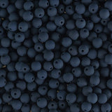 Czech Glass Beads 4mm Round Velvet Black 46/Strand