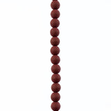 Czech Glass Beads 6mm Round Velvet Maroon Brown 30/Strand