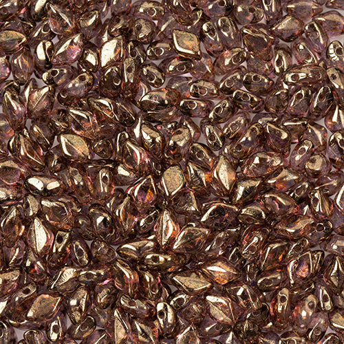 Matubo Czech Gemduo Beads Crystal Senegal Brown Violet 13g