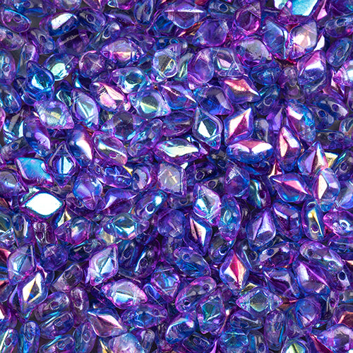 Matubo Czech Gemduo Beads Summer Rainbow Dark Blue 13g