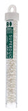 Czech Superduo Beads 24g Pastel White