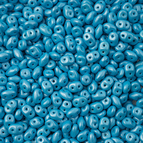 Matubo Czech Superduo Beads Pearl Shine Aqua 22g