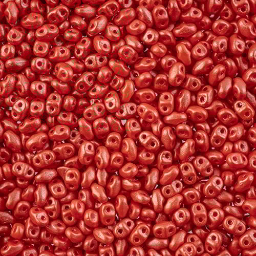 Matubo Czech Miniduo Beads Pearl Shine Light Coral 13g