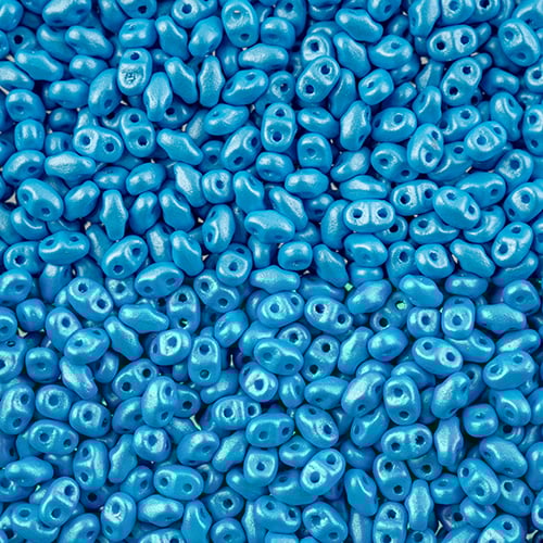 Matubo Czech Miniduo Beads Pearl Shine Aqua 13g