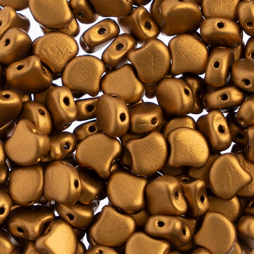 Matubo Czech Ginko Beads Crystal Bronze Gold 12g