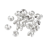 Crimp Cover 4mm Nickel 100/pk