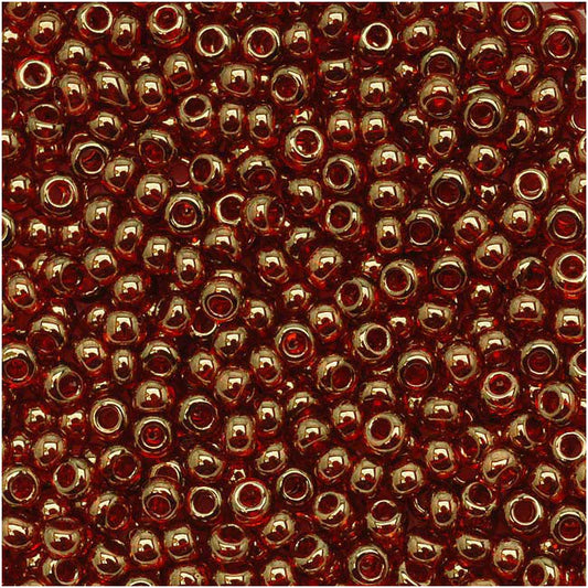 8/0 Toho Seed Beads #329 Gold Luster African Sunset 8-9g Vial