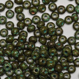 2/0 Czech Seed Beads #108 Op Travertine Turquoise 20g