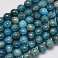 8mm Apatite (Natural) Beads 15-16" Strand