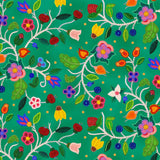 Cotton Fabric Spring Majesty #35000 Emerald - Half Yard