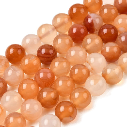 Carnelian Beads 10mm Round (Natural) 15-16" Strand