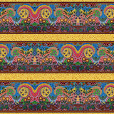 Cotton Fabric Border Stripe #39001 Multi - Half Yard