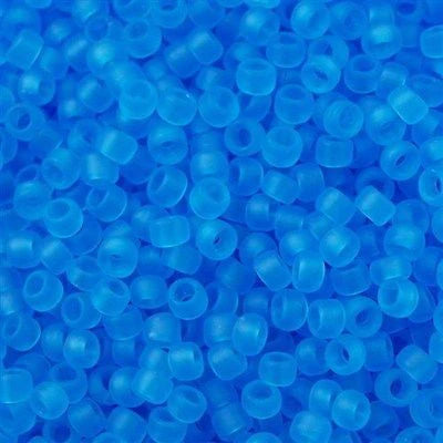 *8/0 Toho Seed Beads #3BF Tr Frosted Med Aqua 8-9g Vial