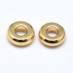 Spacer 4mm Donut, Gold Beads 25/pk