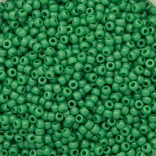 15/0 Toho Seed Beads #47D Opaque Shamrock 8-9g Vial