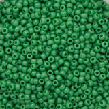 15/0 Toho Seed Beads #47D Opaque Shamrock 8-9g Vial
