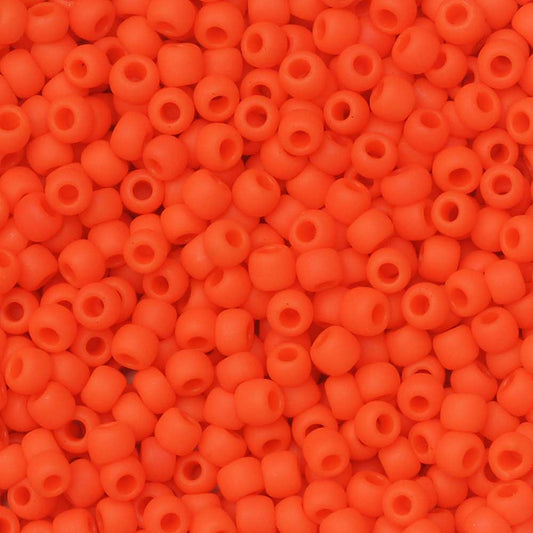 8/0 Toho #50F Op Frosted Sunset Orange 8-9g Vial