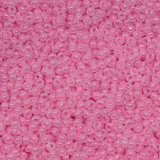 11/0 Miyuki Seed Beads #0518 Ceylon Baby Pink 22g