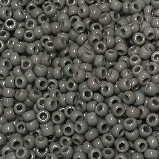 8/0 Toho Seed Beads #53d Opaque Dark Grey 8-9g Vial