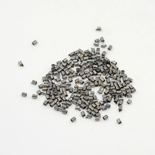*1.5mm Crimp Tubes Gunmetal 100/pk