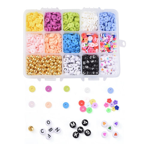 Polymer Clay, Alphabet & Metallic Bead Kit – i-Bead Inc.