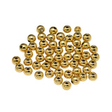 Round Metal Bead 6mm 18kt Gold Plated 50/pk