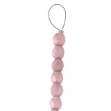 Fire Polished 6mm Round Chalk Lilac Luster 25/Strand