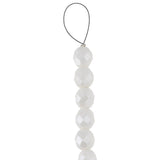 Fire Polished 8mm Round White Luster 20/Strand