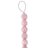 Fire Polished 8mm Round Chalk Lilac Luster 20/Strand