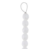 Fire Polished 8mm Round Chalk White 20/Strand