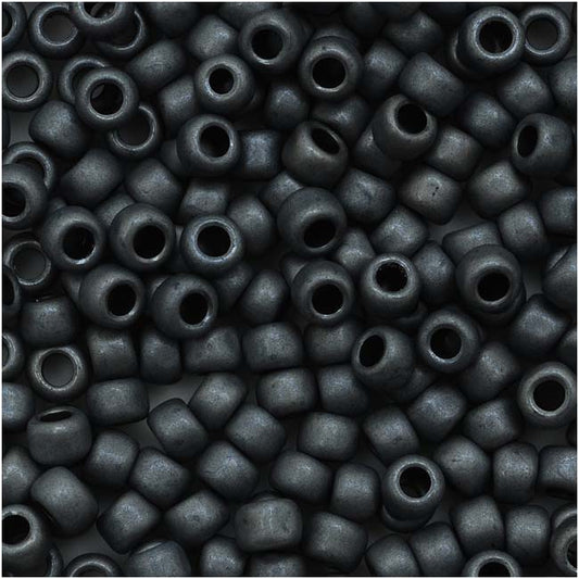 6/0 Toho Seed Beads #611 Matte Opaque Grey 8-9g Vial