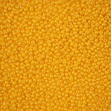 10/0 Czech Seed Beads #132 Permalux Dark Yellow 22g