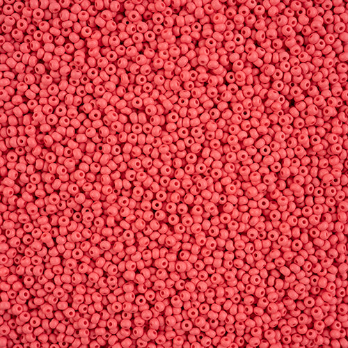11/0 Czech Seed Beads #43169 Permalux Matte Red 23g