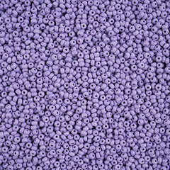 10/0 Czech Seed Beads #166 Permalux Matte Lavender 22g