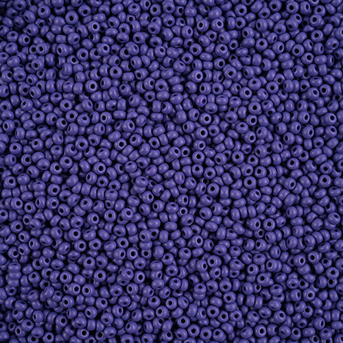 11/0 Czech Seed Beads #43176 Permalux Matte Dark Violet 23g