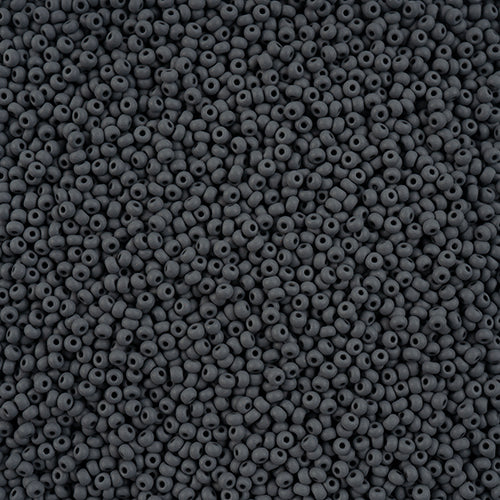 10/0 Czech Seed Beads #174 Permalux Matte Grey 22g