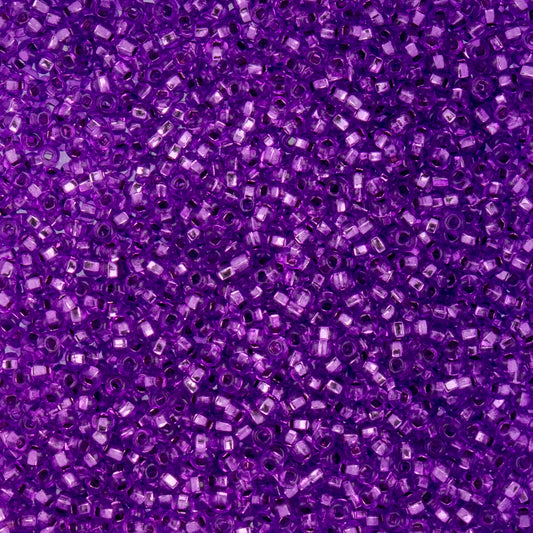 10/0 Czech Seed Beads #277 Silver Lined Mauve 22g