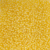 10/0 Czech Seed Beads #407 Pearl Dyed Yellow 22g