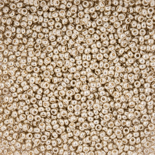 10/0 Perles de Rocailles Tchèques #1500V Argent Métallique 22g