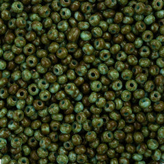 11/0 Czech Seed Beads #01523 Op Travertine Turquoise 23g