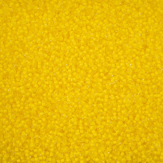 11/0 Czech Seed Beads #01540 C/L Terra Intensive Yellow 23g