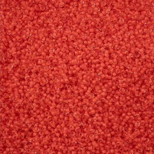11/0 Czech Seed Beads #01541 C/L Terra Intensive Orange 23g