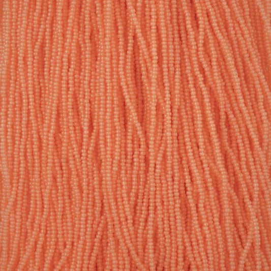 11/0 Czech Seed Beads #43257 Alabaster Orange Solgel 6 Strand Hank