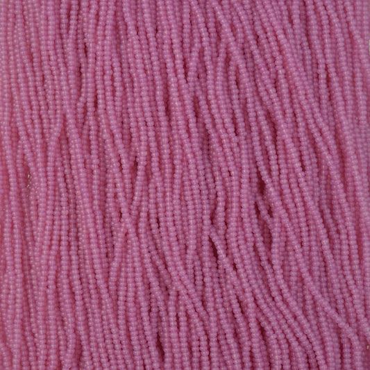 11/0 Czech Seed Beads #43259 Alabaster Fuchsia Solgel 6 Strand Hank