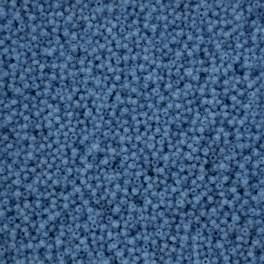 11/0 Czech Seed Beads #43267 Alabaster Blue Solgel 23g