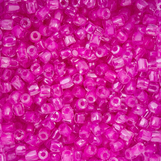 9/0 Czech 3-Cut Seed Beads Transparent Mauve C/L 13g