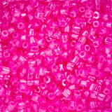 9/0 Czech 3-Cut Seed Beads Transparent Rose C/L 13g