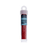 9/0 Czech 3-Cut Seed Beads Opaque Medium Red 13g