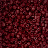 9/0 Czech 3-Cut Seed Beads Opaque Dark Red Wine 13g
