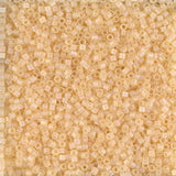 11/0 Delica Bead #1287 Tr Matte Crystal Ivory AB 5.2g